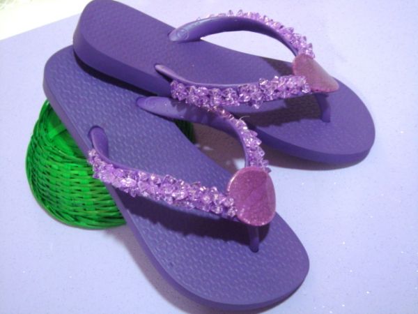 chinelo tipo havaianas customizado